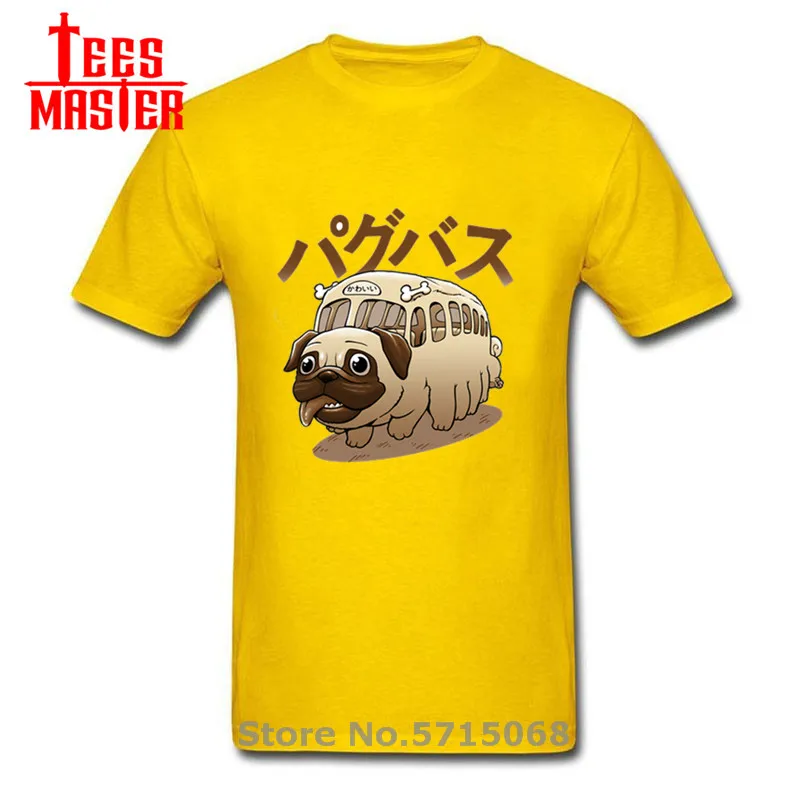 Футболка с изображением мопса автобуса манги забавная футболка японским аниме