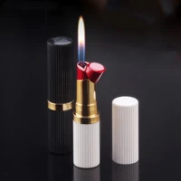 creative inflatable lipstick styling lighter novelty fun gas lighters smoking cigarette accessories gift for ms%e3%80%80