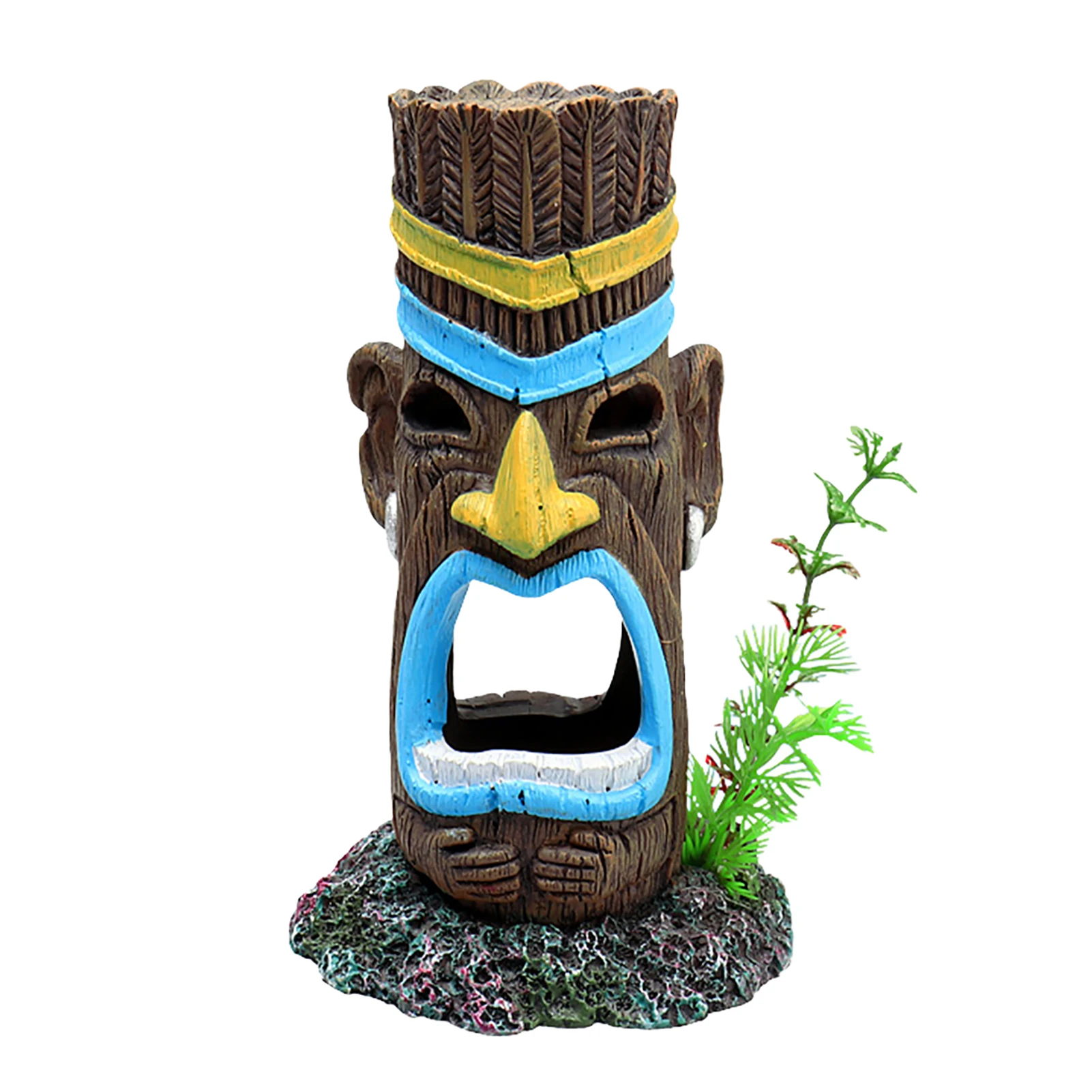 Камни для сада камней резина голова индейца реалистичный портрет тотем аквариум