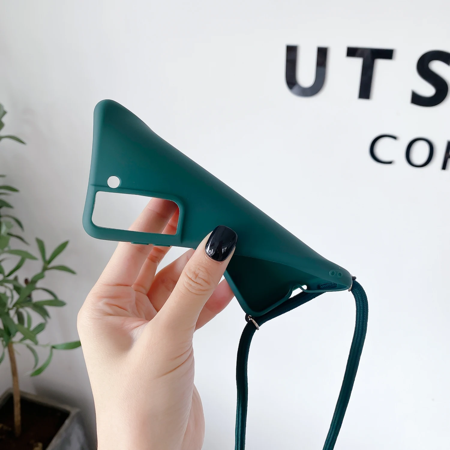 

Crossbody Lanyard Neck Strap Cord Case For Samsung Galaxy A52 A72 A32 4G A12 S21 Ultra S20 Plus A51 A71 A50 Matte Silicone Cover