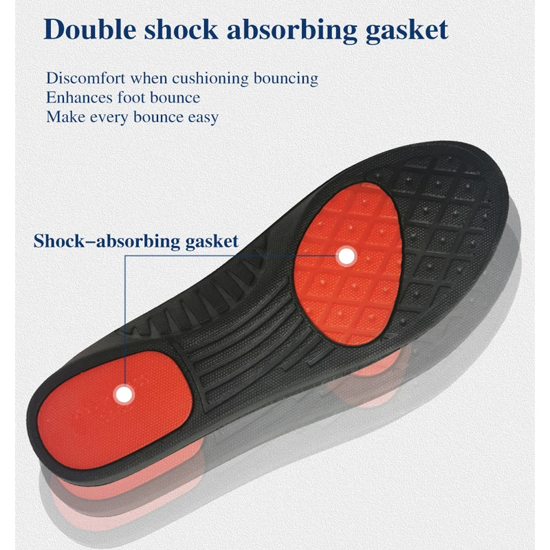 Orthotic Insoles For Men Casual Sporty Shoes Accecories Shock Absorption Gel Pads Soft Foot Care Inserts Femal Women Size 35 46