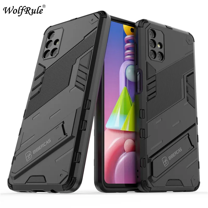 

For Cover Samsung Galaxy M51 Case For Samsung M51 Capas Shockproof Holder Cover For Samsung S21 Ultra A02 M02 M21 M31 M51 Fundas