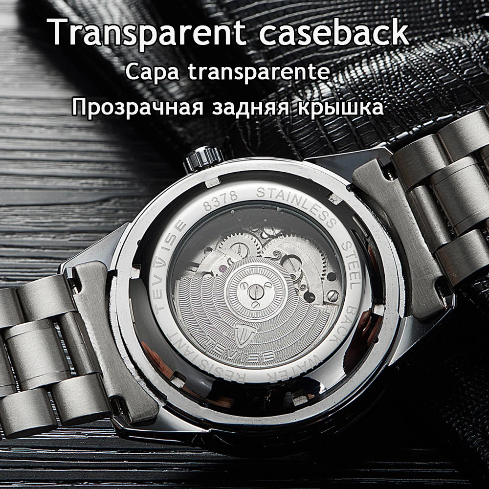 TEVISE автоматические часы мужские наручные часы tourbillon механические скелетные наручные часы мужские самоветер водонепроницаемые Relogio Masculino