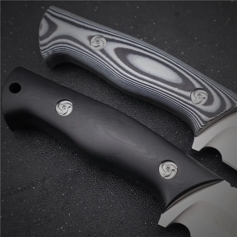 

pocket military tactical knives hunting for survival fixed blade knife utility knifes camping self defense knives EDC G10 handle