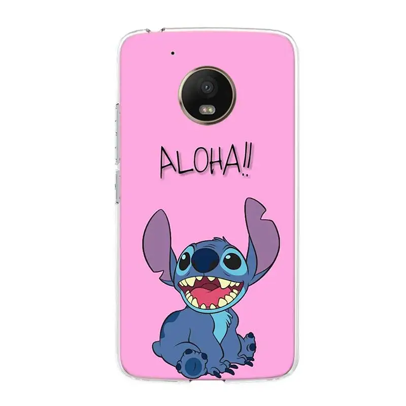 Мягкий термополиуретановый чехол для телефона Disneys Stitch Motorola MOTO G7 G6 G5S G5 E6 E5 E4 Plus power