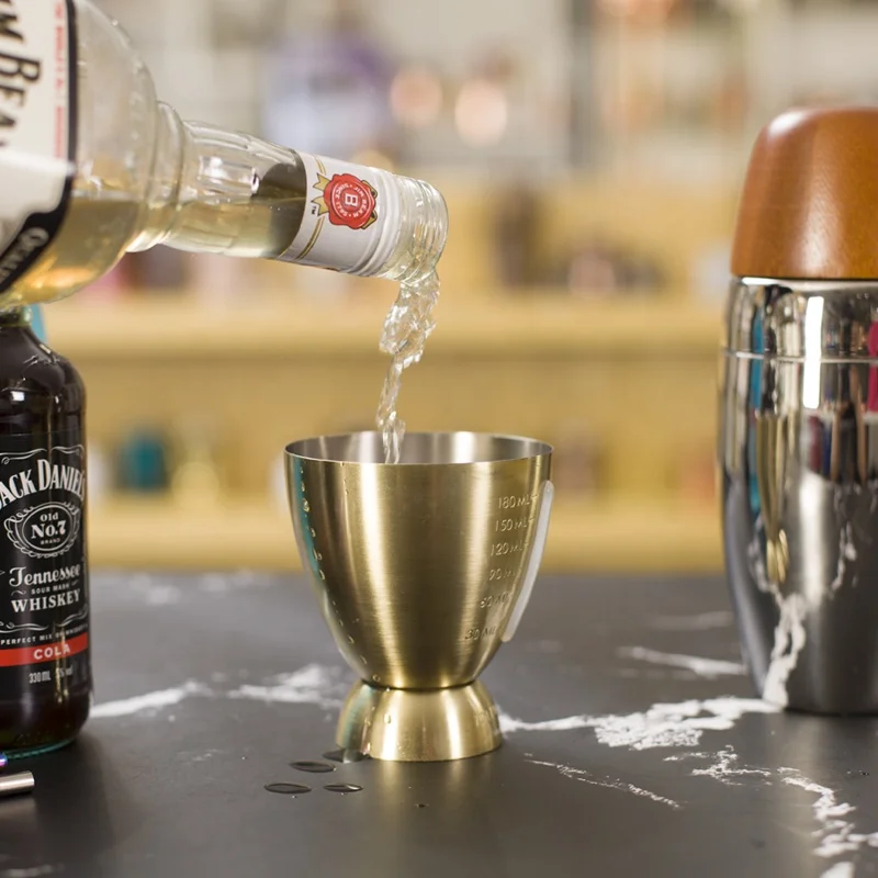 230 мл металлический шейкер для коктейлей из нержавеющей стали | Дом и сад