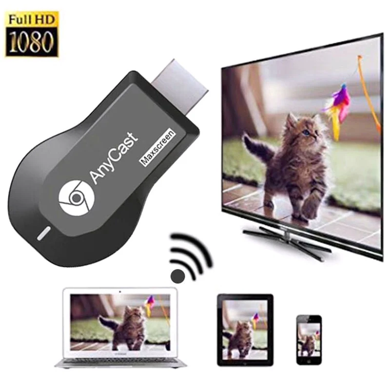 

M4 TV stick Wifi Display Receiver DLNA Miracast Airplay Mirror Screen HDMI-compatible Android IOS Mirascreen Dongle tv stic