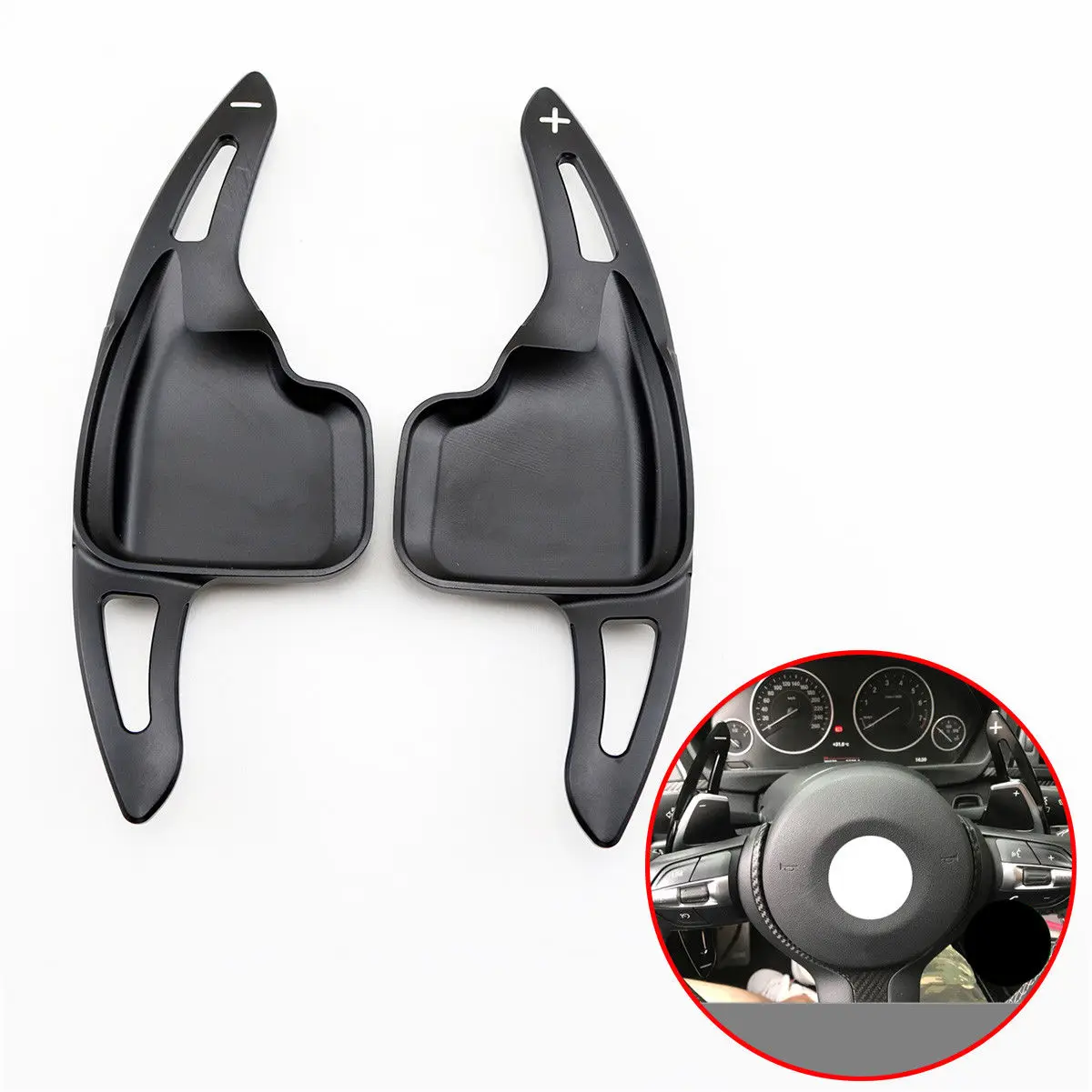 

2X Car Steering Wheel Shift Paddle Shifter Fit For BMW F20 F22 F30 F06 F48 F25 X1 X3 X4 X5 1 2 3 4 5 6 Series Accessories