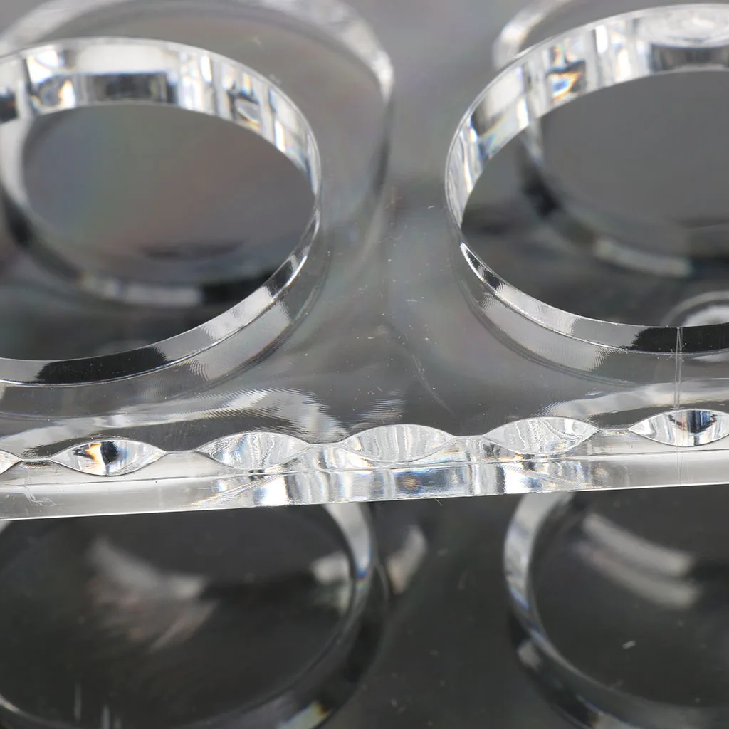 

Акриловый прозрачный стеклянный держатель с 6 отверстиями для посуды для бара, дома, ресторана, виски