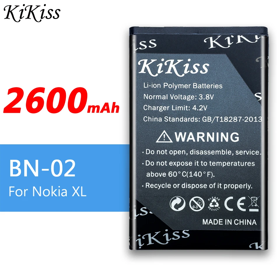 Литий 100% абсолютно новый Перезаряжаемые литий BN02 BN-02 BN 02 Батарея для Nokia XL 4G RM-1030
