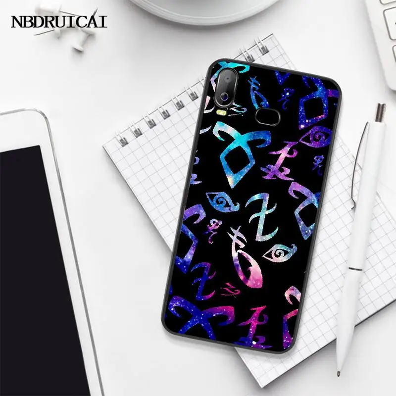 PENGHUWAN shadowhunters Новое поступление черный чехол для сотового телефона Samsung A10 A20 A30 A40