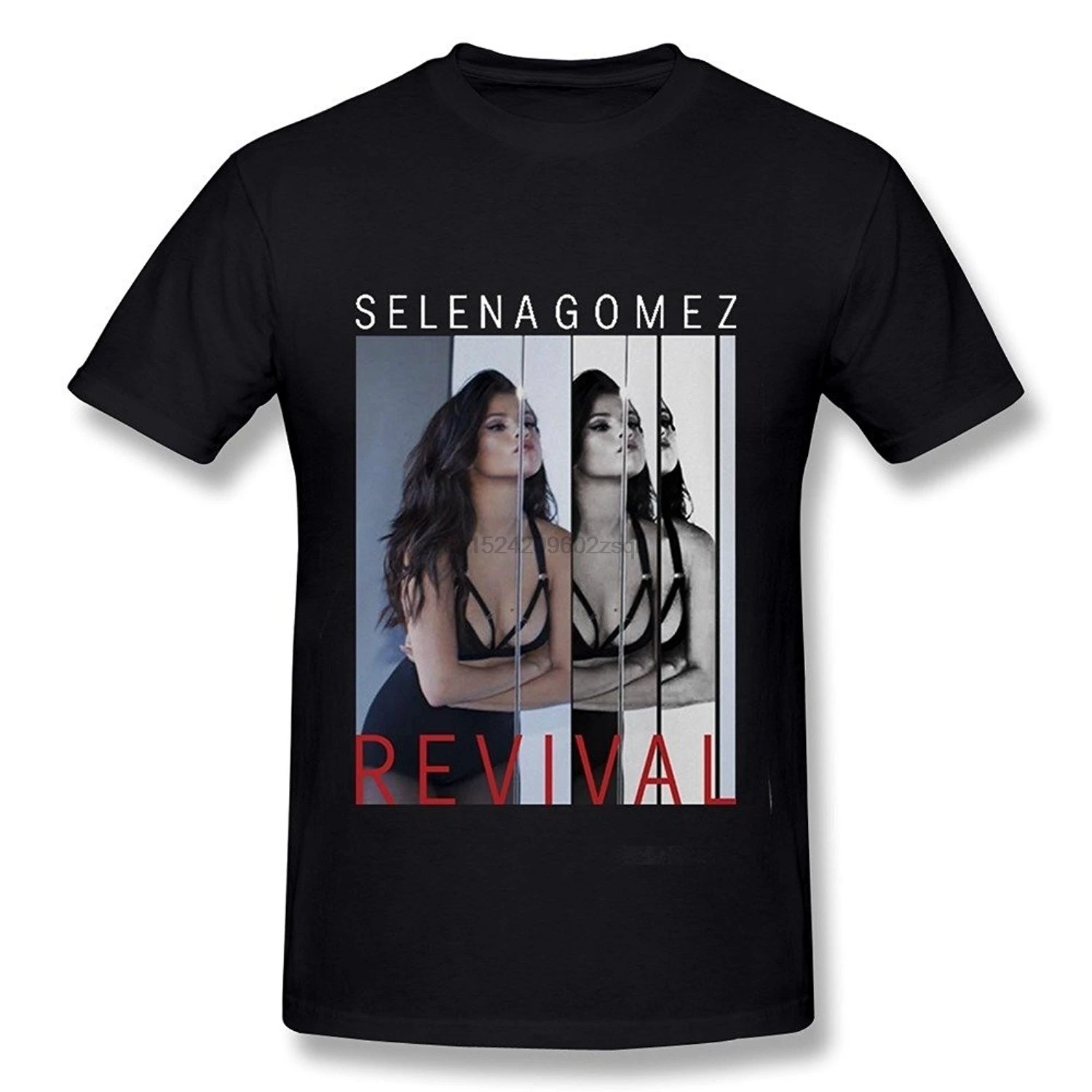 

Revival Tour Selena Gomez Poster T Shirt For Men Fashion Cotton T-Shirts