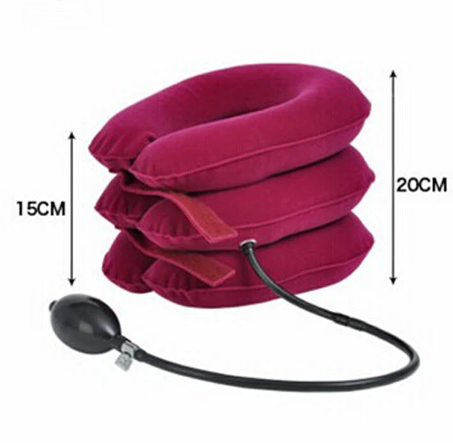 

Neck Traction Cervical Collar Vertebra Orthopedics Inflatable Neck Massager Relaxation Lunch Break Cushion Spondylosis Reieve
