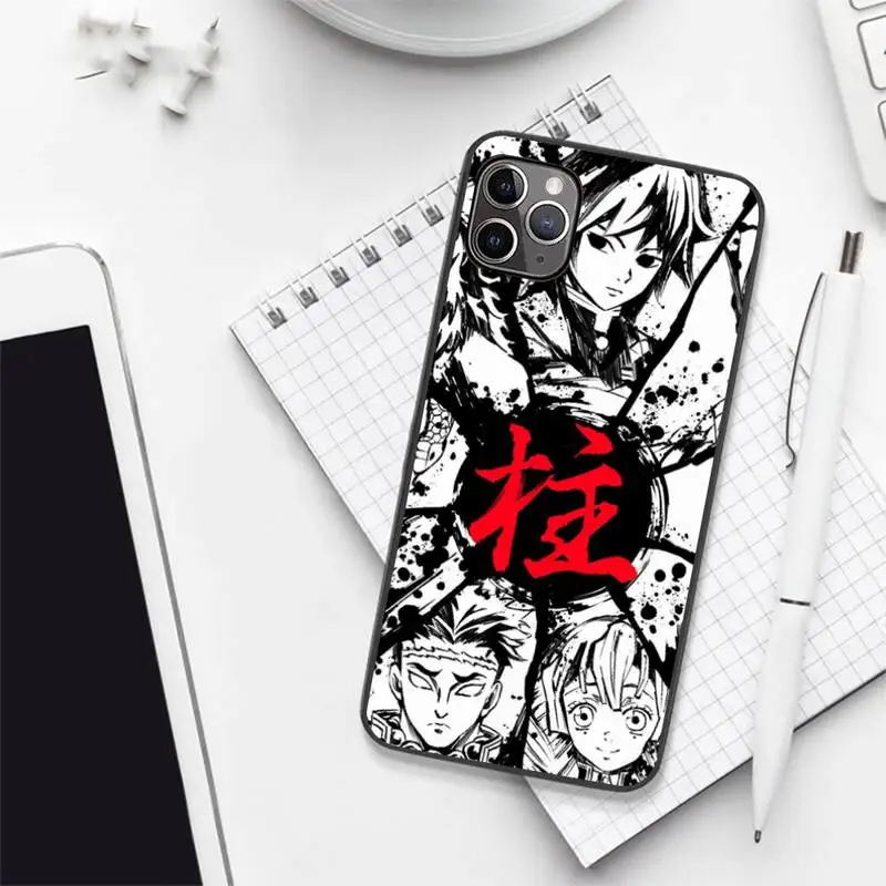 

Kamado Nezuko Kimetsu no Yaiba Demon Slayer Phone Case Candy Color for iPhone 6 7 8 11 12 s mini pro X XS XR MAX Plus