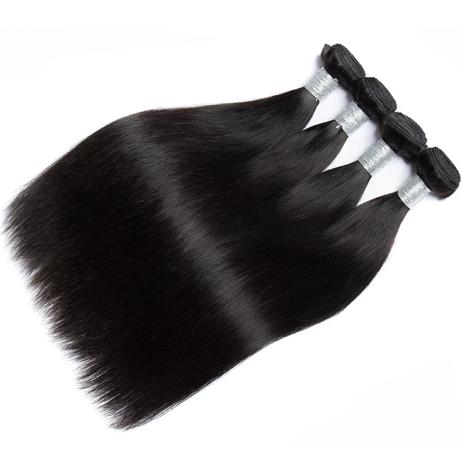 10 30 дюймов пучки с фронтальной малазийской прямых и волнистых волос 13x6