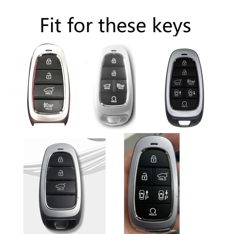 

New Carbon Fiber ABS Car Key Case Key Cover for Hyundai Sonata Tucson Solaris i30 Grand Stare 2019 2020 MPV Remote keyless