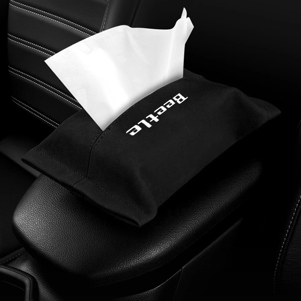 

Car Tissue Boxes Tissue Bag Organizer Car Decoration Storage Bag For VW Volkswagen Beetle 9K 2K 2021 2020 2019 2018-1996