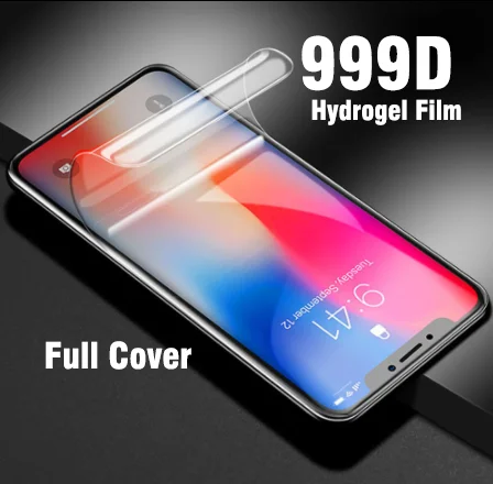 

9D Full Cover Hydrogel Film For iPhone 8 7 6 6S Plus 5 5S SE 2020 Screen Protector On iPhone 11 Pro XS Max X XR Protective Film