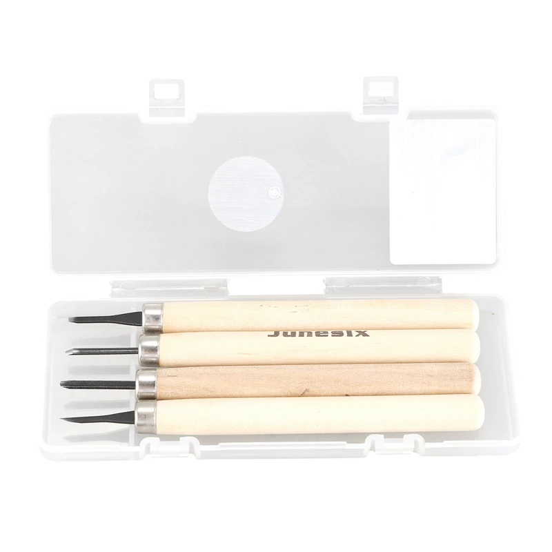 4 шт./компл. Деревянный инструмент для резьбы нож набор оригинал деревянные Цвет