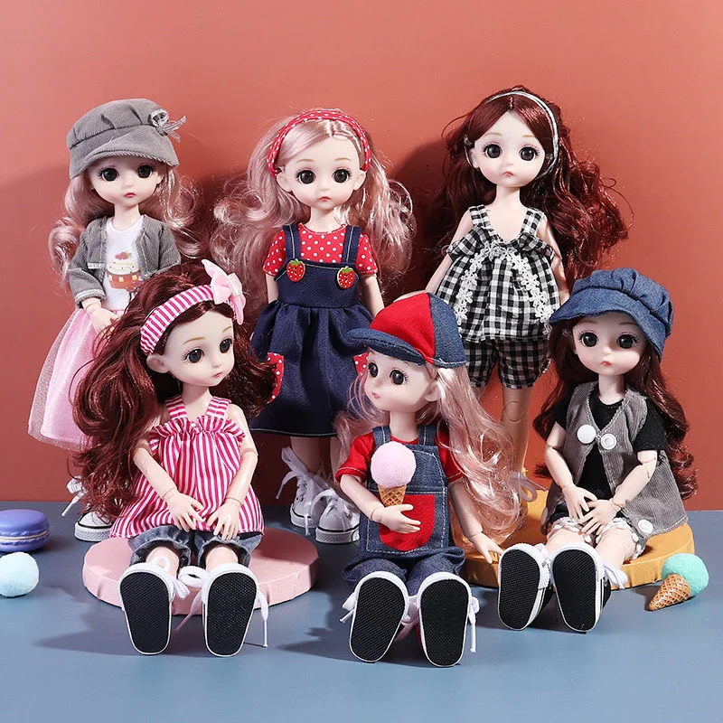 1/6 шарнирная кукла для девочек 30 см Полный комплект с модной одеждой и обувью
