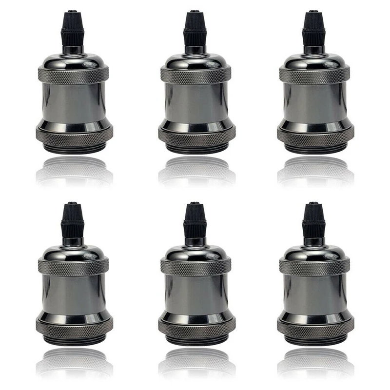 4 шт. E27 патрон лампы Эдисона подвесной Ретро Винтаж алюминиевый цоколь DIY