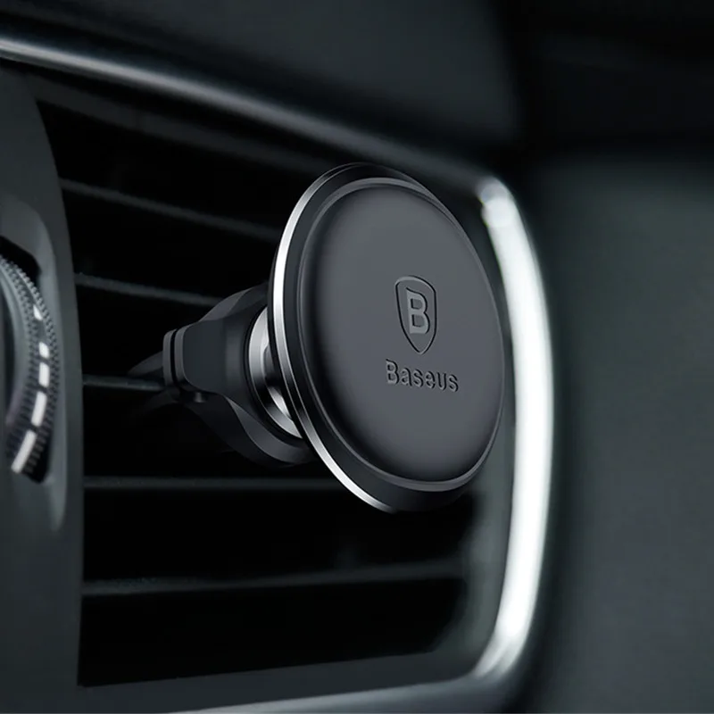 

Magnetic Car Phone Holder 360 Rotation Air Vent Mount Mobile Phone Holder Stand with Cable Clip in car For iPhone X 8 7