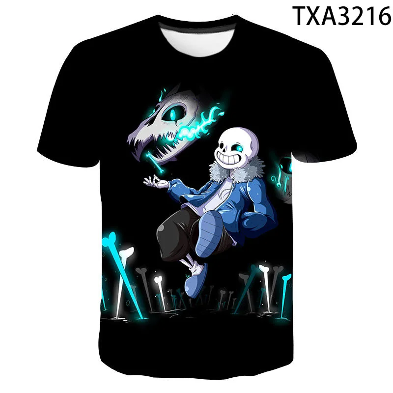 Undertale 3D футболка для мужчин женщин детей летняя модная мальчиков и девочек с