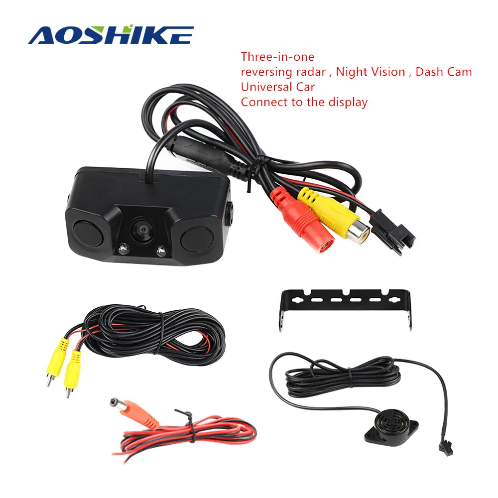 AOSHIKE Автомобильная визуальная камера заднего вида высокой четкости с резервным