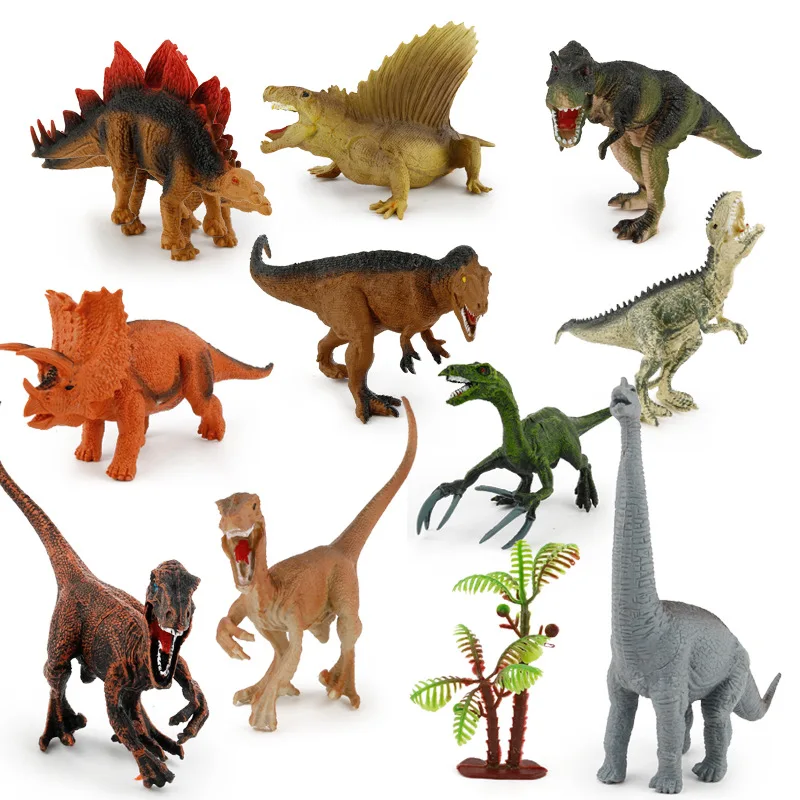 Большой размер Игрушечная модель динозавра из Юрского периода пластиковые