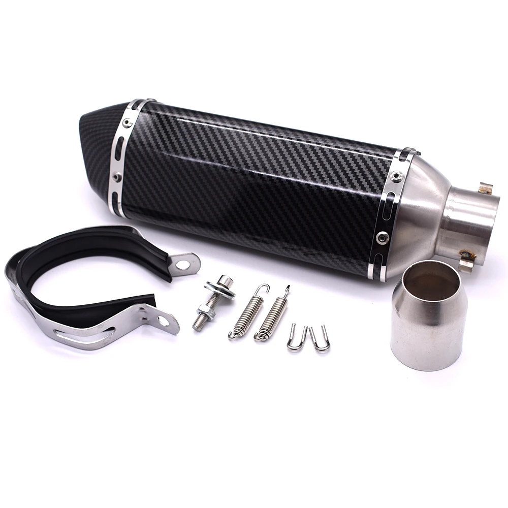 Motorcycle Exhaust pipe Modified Muffler 36 51mm Universal for Aprilia CAPANORD 1200 TUONO/R RSV MILLE/R FALCO/SL1000 KTM BMW | Автомобили