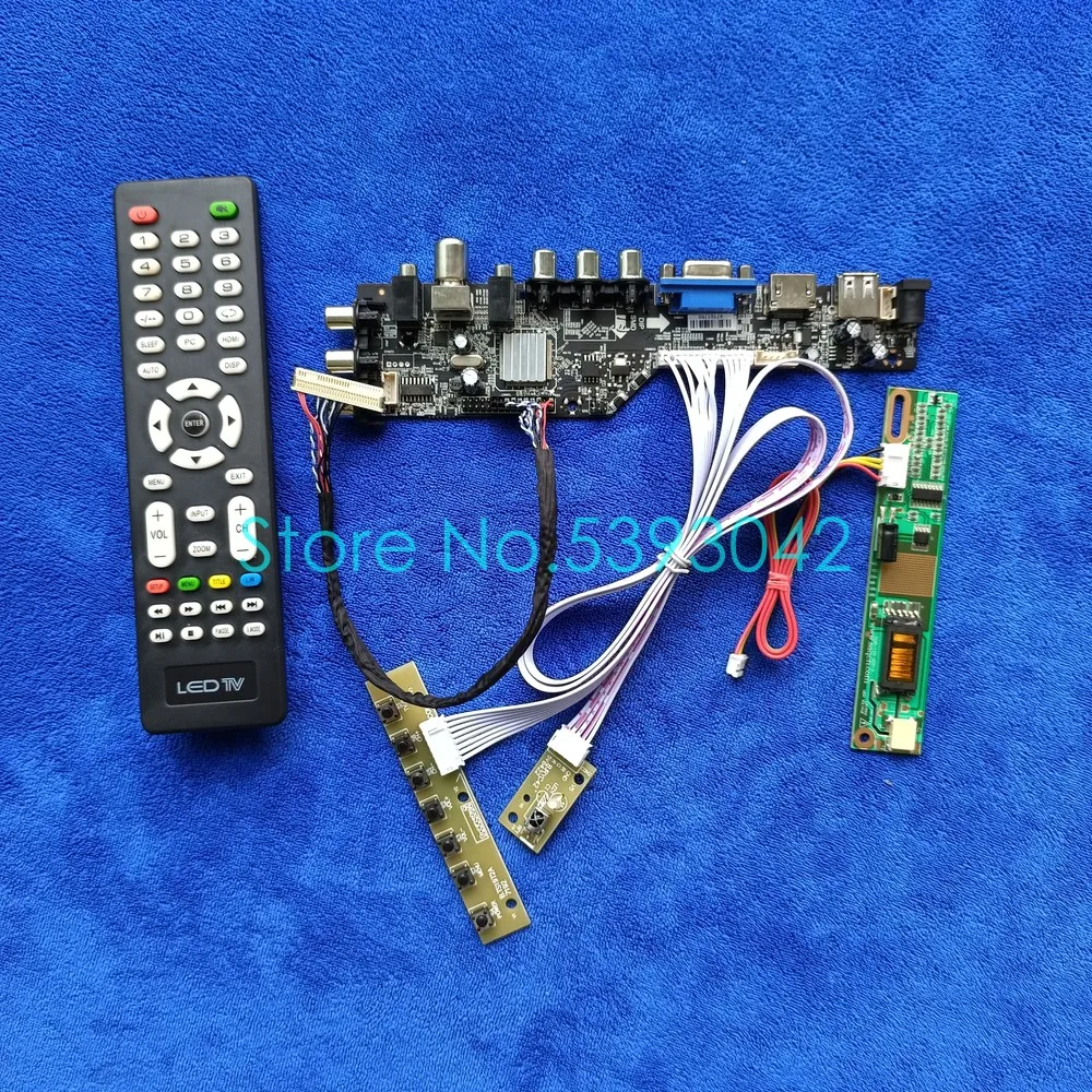 

Fit LP141WX1(TL)(C1)/(TL)(C2)/(TL)(C4) 1CCFL AV USB DVB-C Digital 3663 1280*800 30-Pin LVDS LCD Display Controller Card Kit