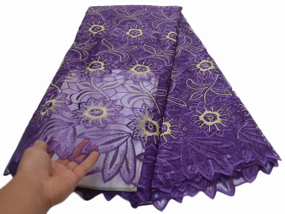 Кружевная ткань Анна в нигерийском стиле 2021 Высококачественная вышивка с