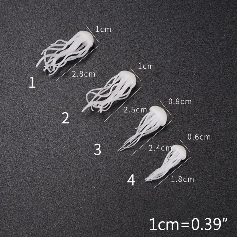 

16 Pcs/set Epoxy Filling Material Crystal Ocean Resin 3D Mini Jellyfish Modeling