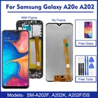 ЖК-дисплей A20e для SAMSUNG Galaxy A20e SM A202F A202K DS, дисплей с сенсорным экраном и дигитайзером в сборе без рамки 5,8 дюймов, оригинал