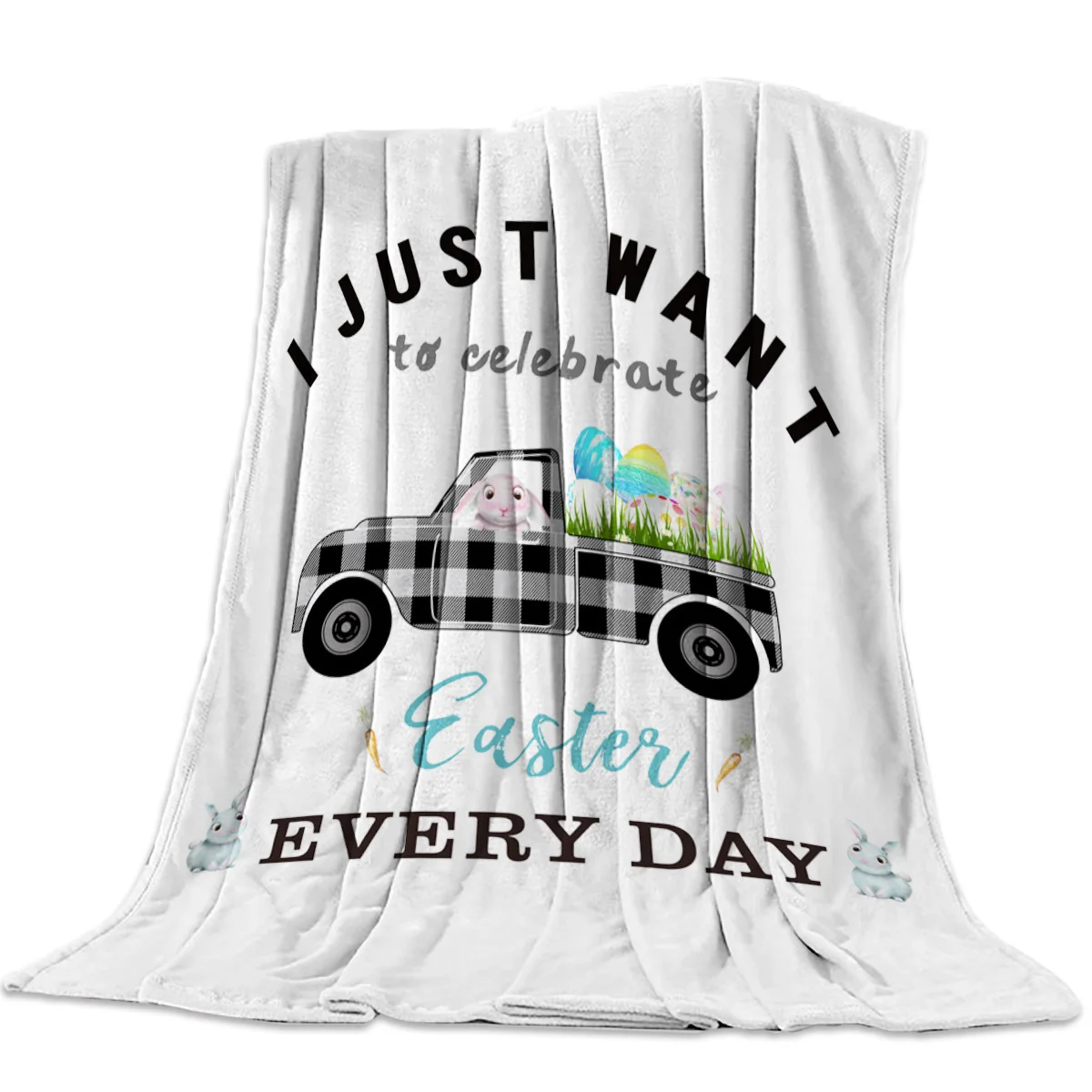 Пасхальный грузовик кролик Репка пледы одеяло диван кровать ребенок взрослый