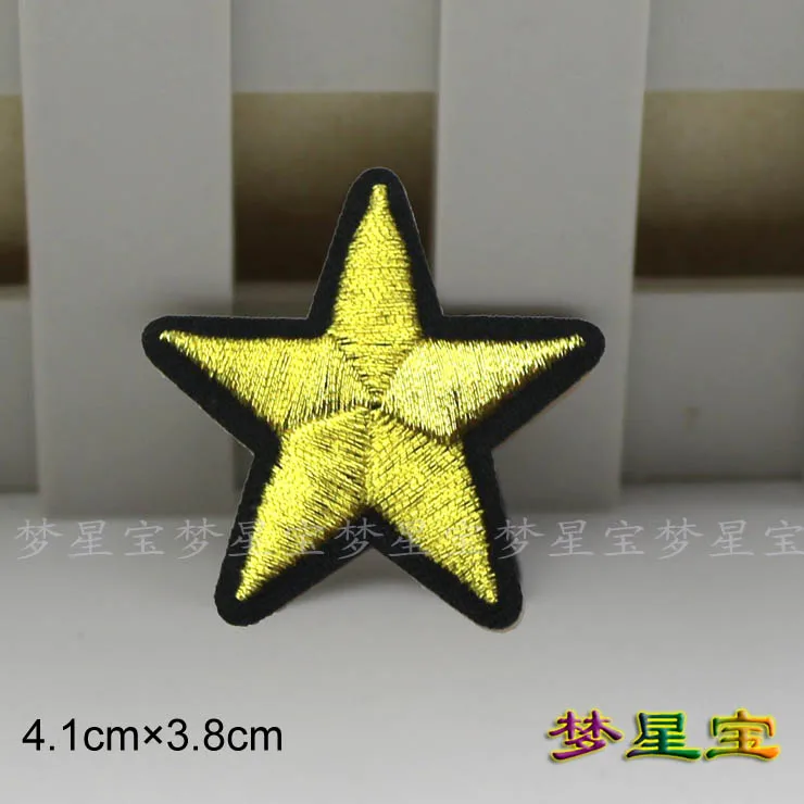 Пентаграмма звезды и полосы Задняя лента клейкий значок Одежда обувь шляпа