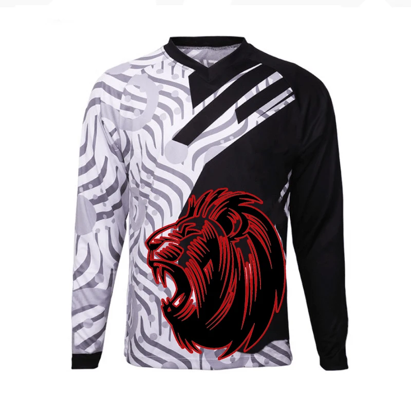 

2021 Summer New Men's Long Sleeve Downhill Jerseys Mountain Bike Shirts Offroad Motorcycle Jersey Motocross Sportwear Clothing