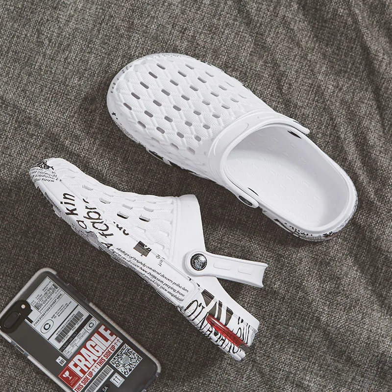 2020 Summer Sandals for Beach Sports Women Men's Slip-on Shoes Slippers Female Male Croc Clogs Crocks Crocse Water Mules D050 | Обувь