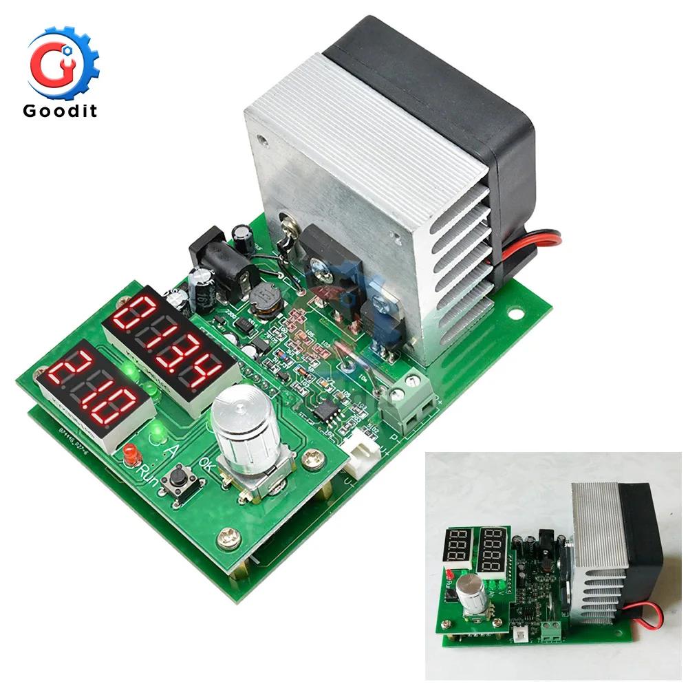 

9.99A 60W 30V Constant Current Electronic Load Discharge Battery Capacity Tester Meter With Dual LED digital Fan Module