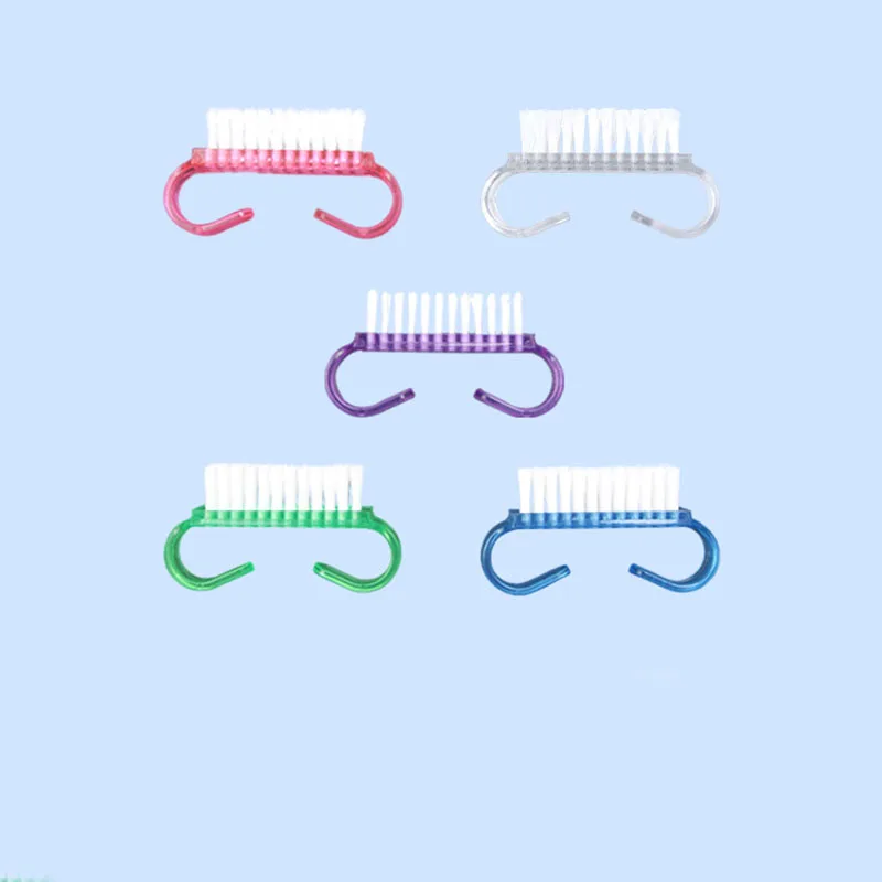 5 шт. щетка для чистки ногтей педикюр удалить пыль кисть инструмент ухода за