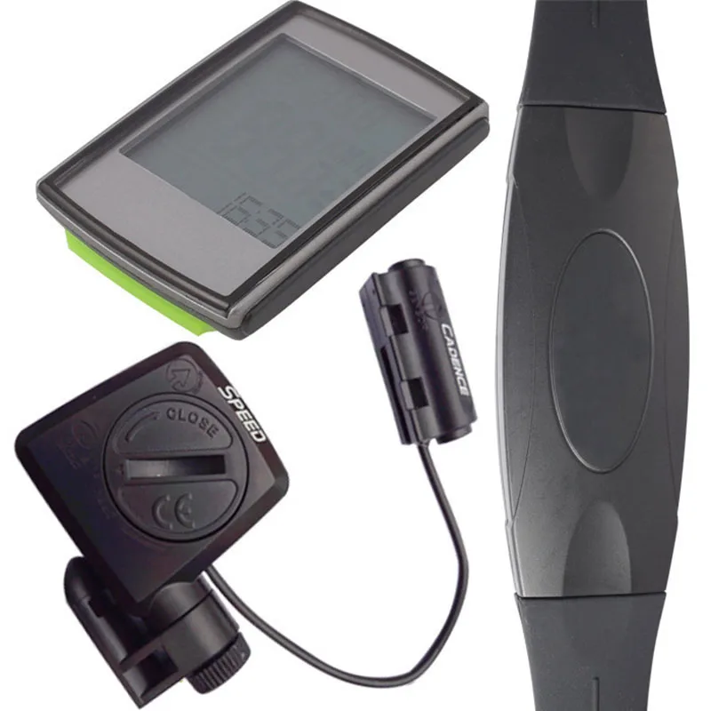 Беспроводной Велосипедный компьютер датчик частоты сердечных сокращений 3 в 1