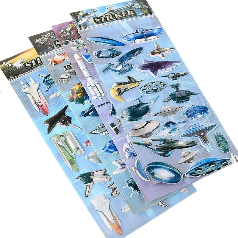 1 шт. космическая серия наклейка игрушка Детский космический корабль спутник