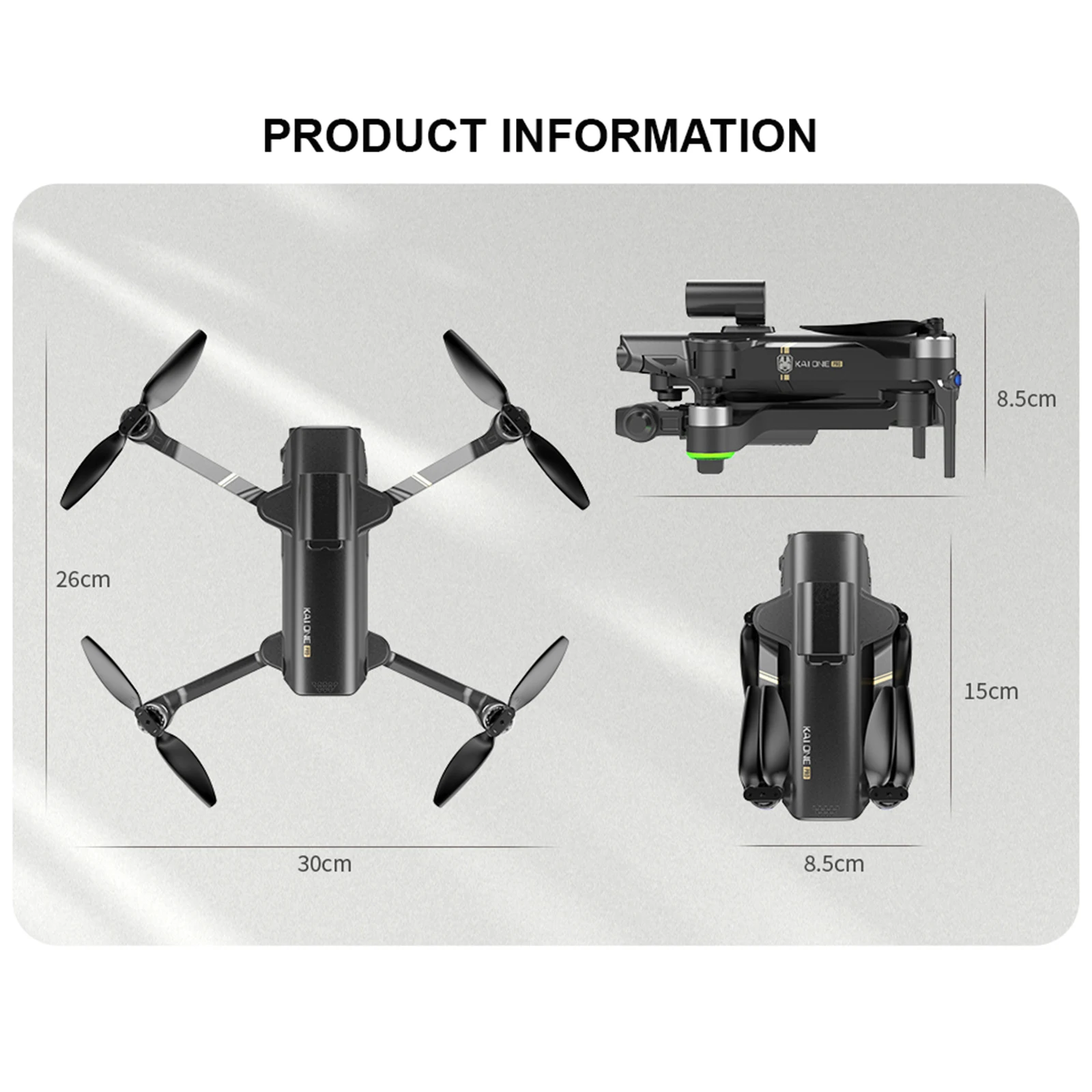 

Foldable KAI ONE MAX GPS Drone 3-Axis Gimbal Brushless Motor PTZ Dual Camera 1.2km Obstacle Avoidance RC Quadcopter Live Video