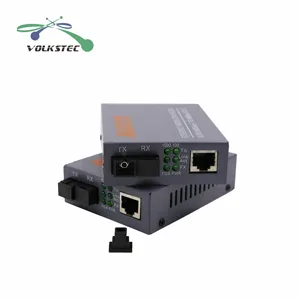 1 пара HTB-GS-03 AB одномодовый гигабитный волоконно-оптический медиаконвертер 1000 Мбитс SC порт 20 км внешний источник питания