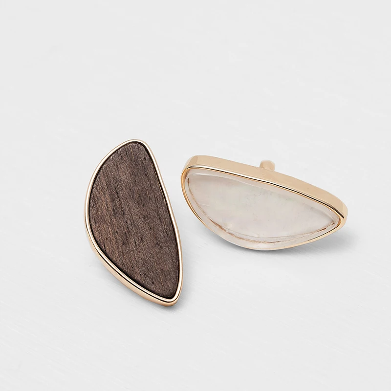 Женское массивное Винтажное кольцо из акрила и дерева|Кольца| |