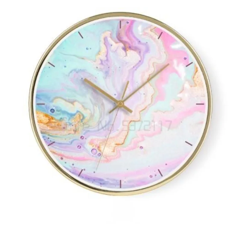 

Fashion wall clock modern simple clock art clock Nordic wall clock single side second sweeping movement