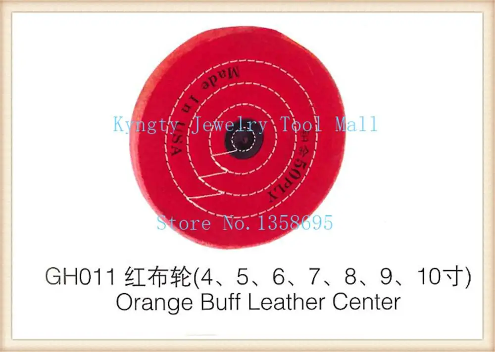 

Сделай Сам ювелирные изделия 5 дюймов оранжевый Полировочный кожаный центр ювелирных изделий Полировка Инструмент для полировки ювелирных...