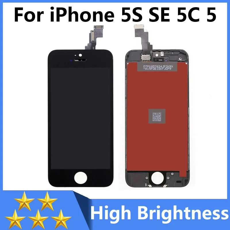 Ранг AAA для iPhone 5S se дисплей 5 lcd 5C экран дигитайзер Запасные части в сборе белый
