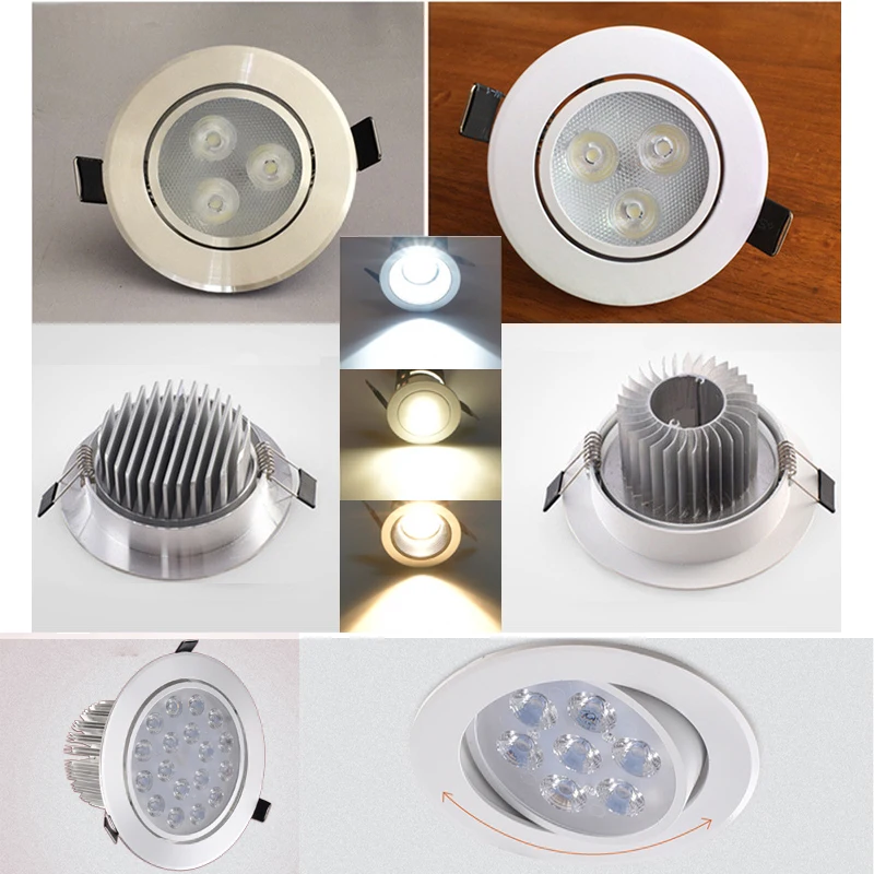 

LED downlight Recessed SOPT Hot Sale 3W 5W 7W 9W 12W 15W 18W AC220V LED Ceiling Downlight Dimmable led Downlight LED Spot Light