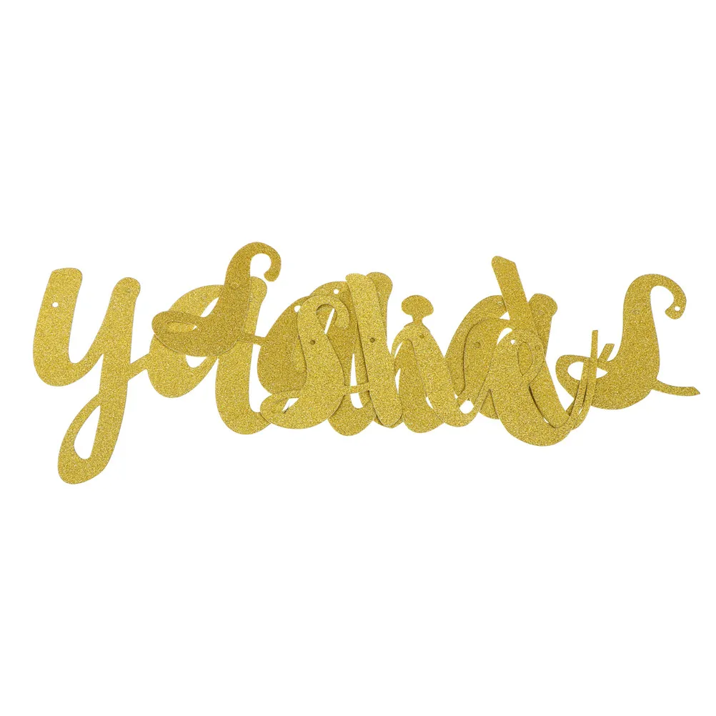 She Said Yaaas баннер Золотой блестящий фото фон День рождения девичник вечерние